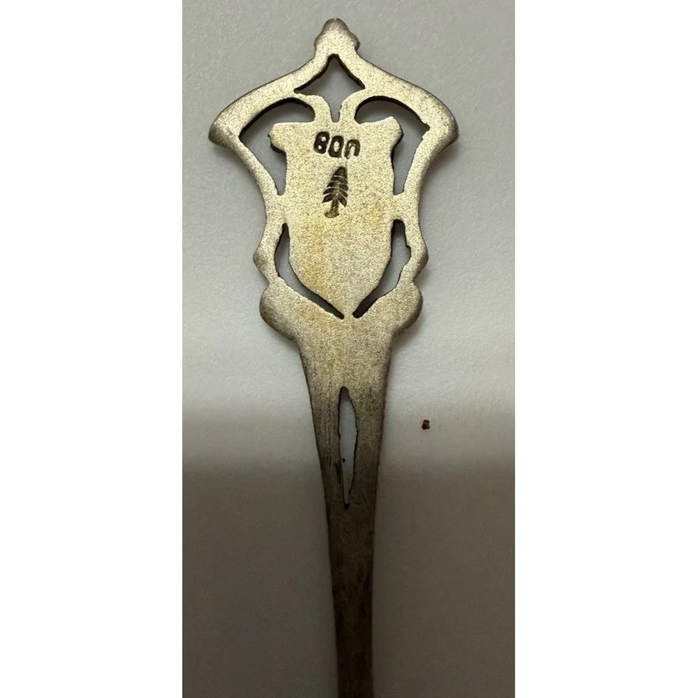 Vtg Antique 800 Silver Geneve Souvenir COLLECTOR SPOON